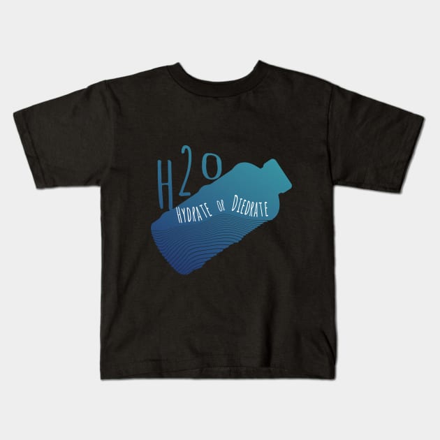 Hydrate or Diedrate Waves Kids T-Shirt by DragonXX